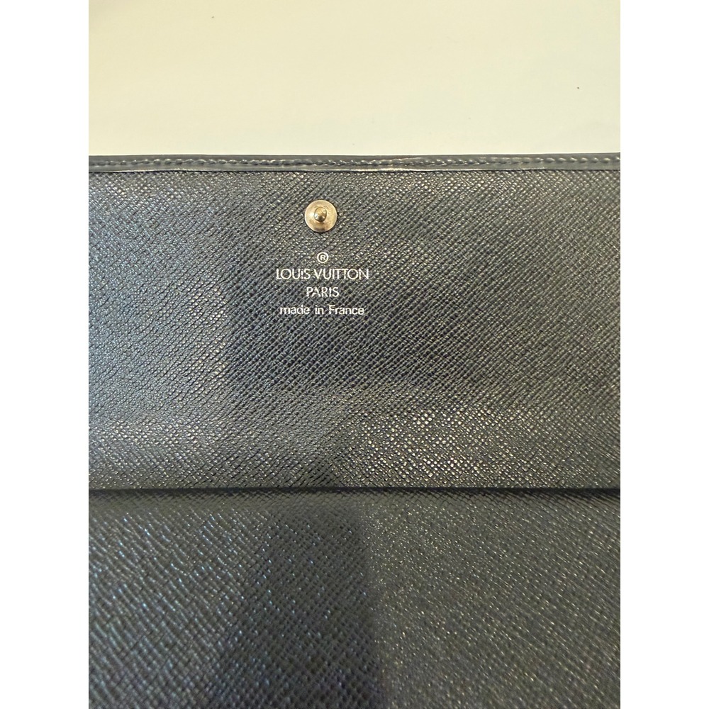 Louis Vuitton Sarah Noir Black Epi Leather‎ Long Flap Wallet - Picture 10 of 11
